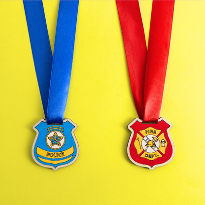 Set of 10 - Police and Fireman's Lanyard
