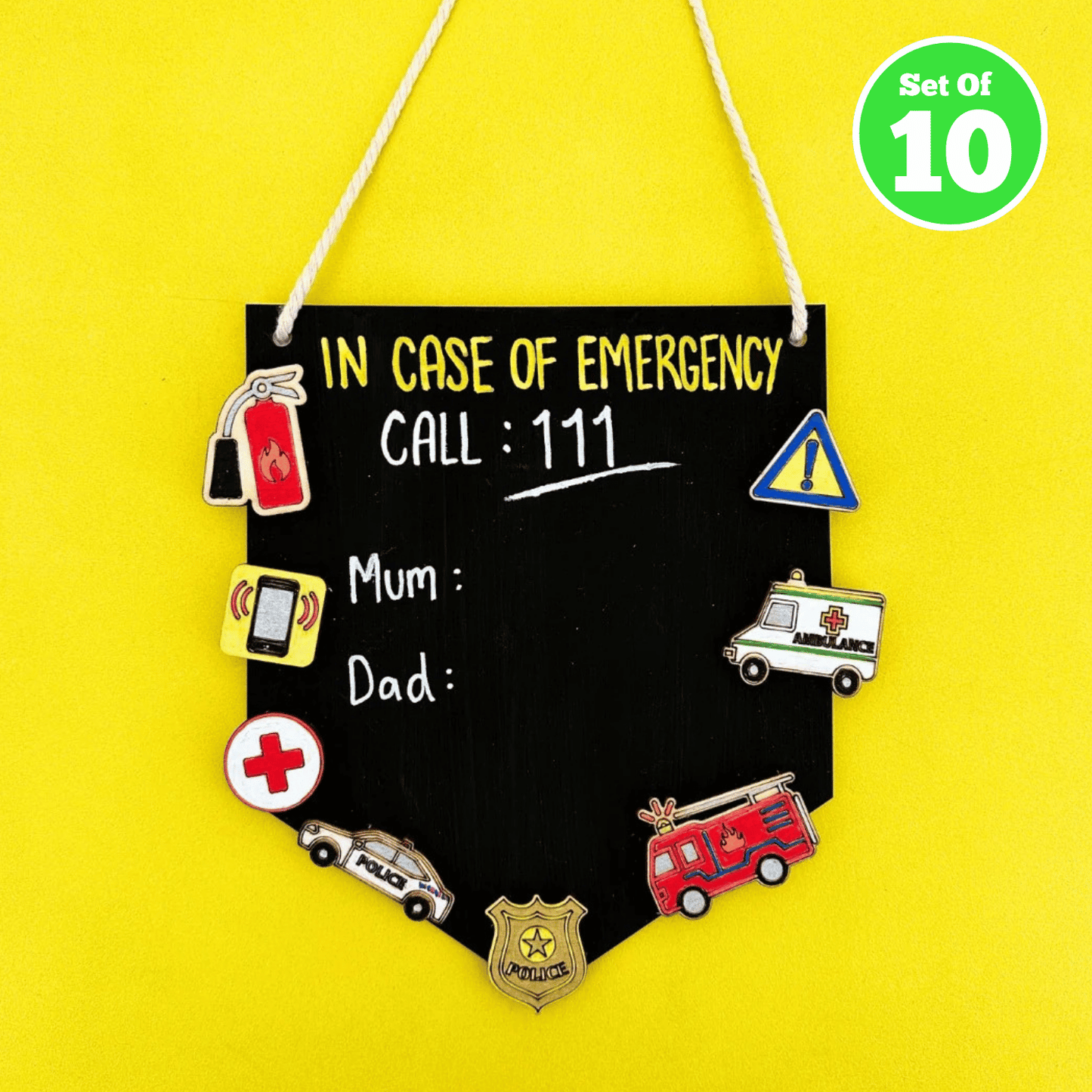 Set of 10 - Emergency Board