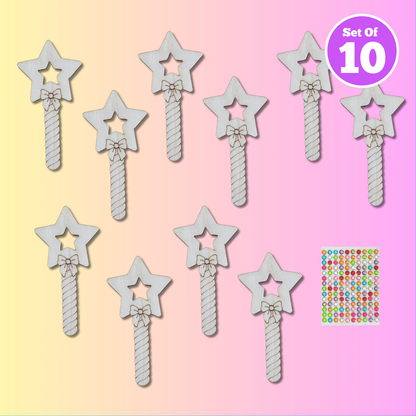 Set of 10 - Fairy Star Wand