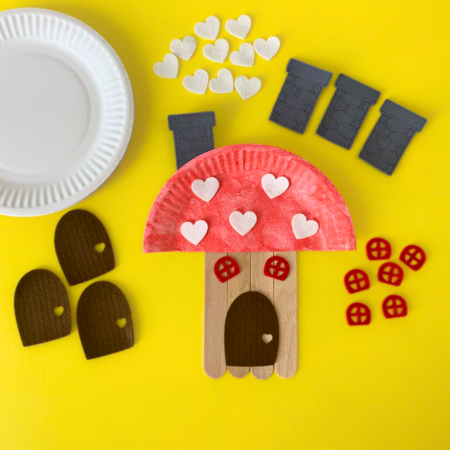 Set of 10 - Fairy Toadstool House