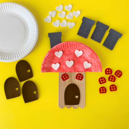 Set of 10 - Fairy Toadstool House