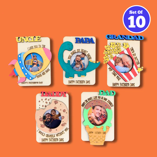 Father's Day Magnetic Photo Frames - Theme Park