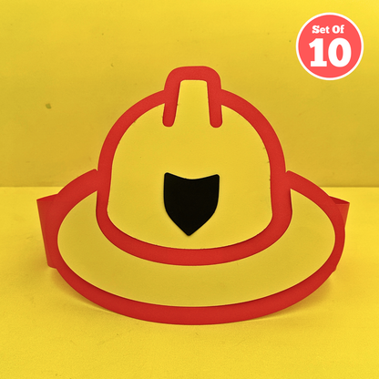 Set of 10 - Firefighter's Hat