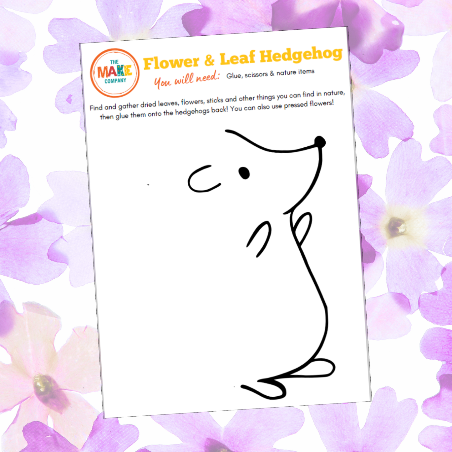 Flower and Leaf Creatures - Free Printable
