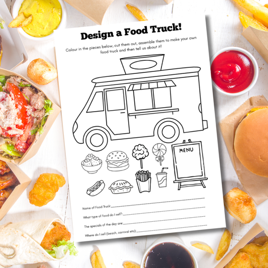 Design a Food Truck - Free Printable