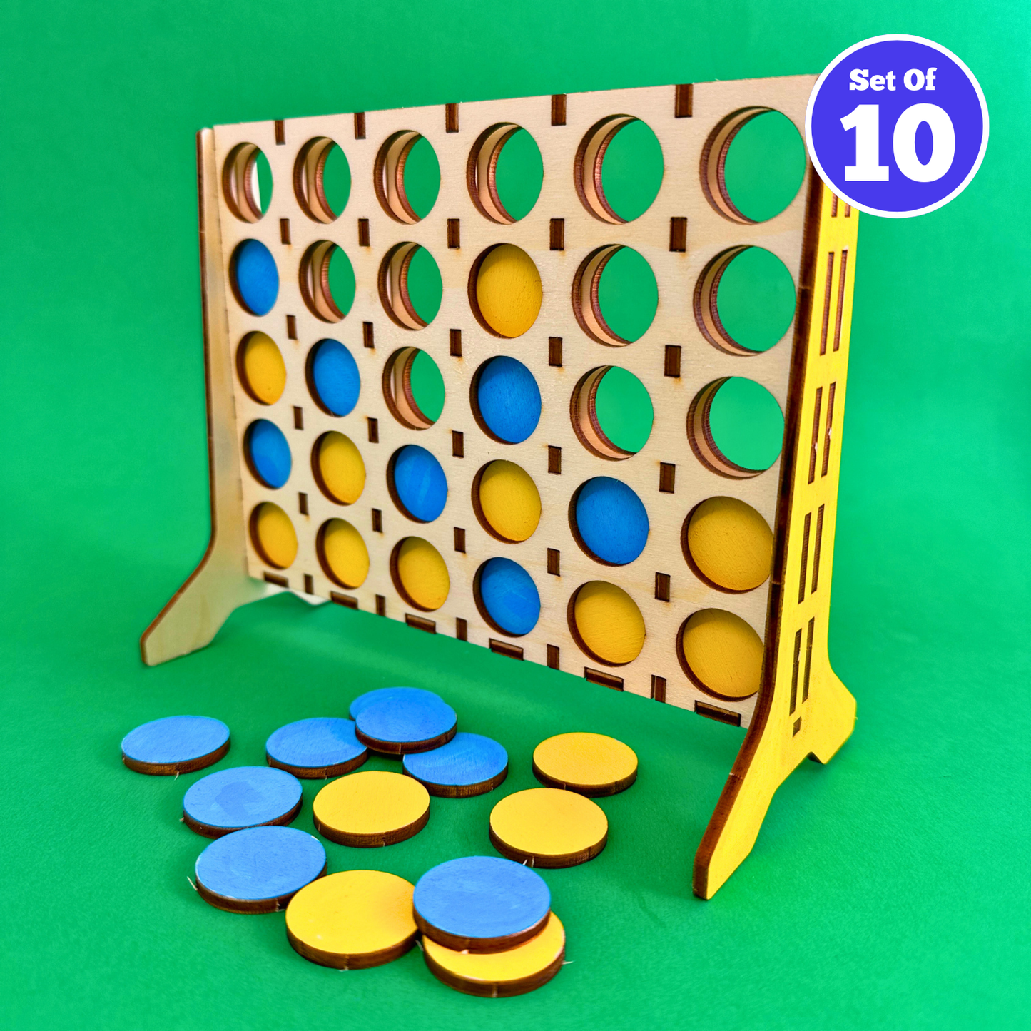 Set of 10 - Four in a Row Game