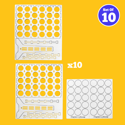 Set of 10 - Four in a Row Game
