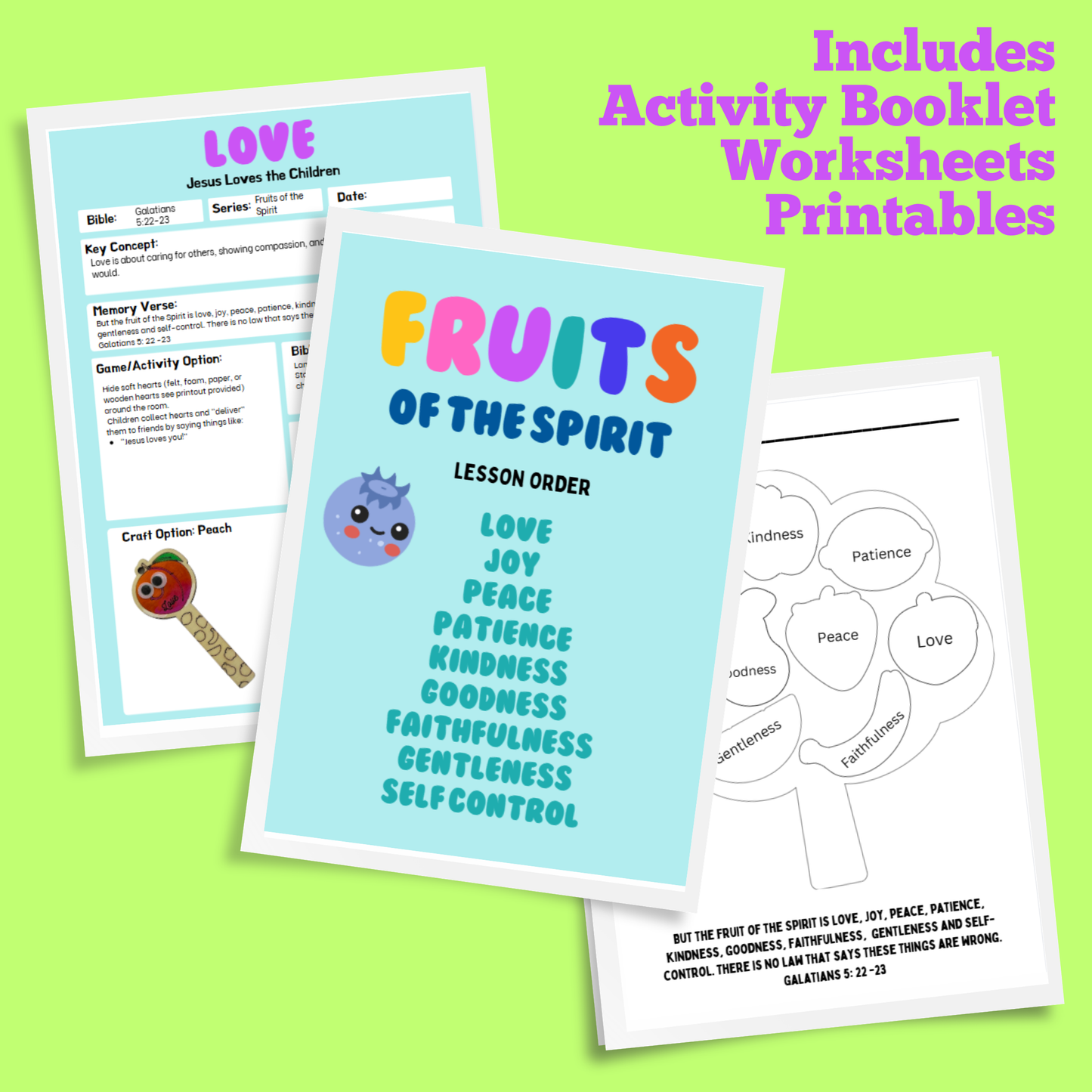 Fruits of Spirit - Lesson Pack