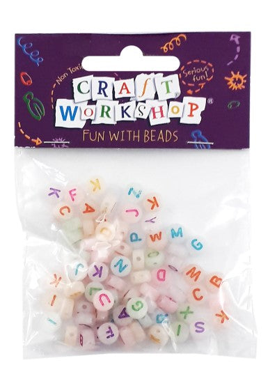 Glow in the Dark Alphabet Beads Rainbow