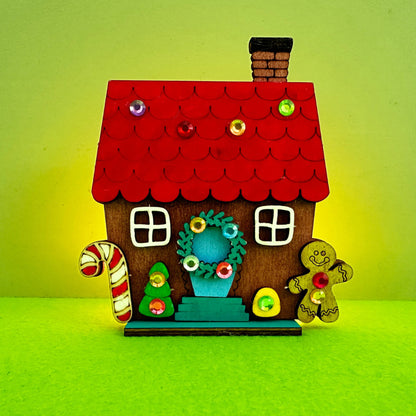 Set of 10 - Gingerbread House