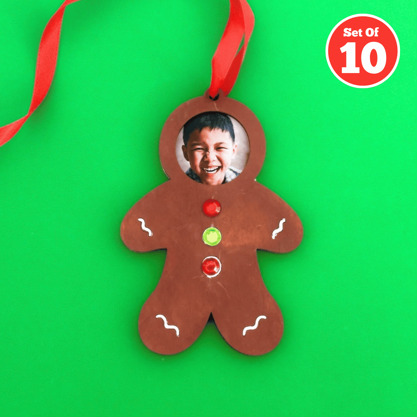 Setof 10 - Gingerbread Man Photo Frame