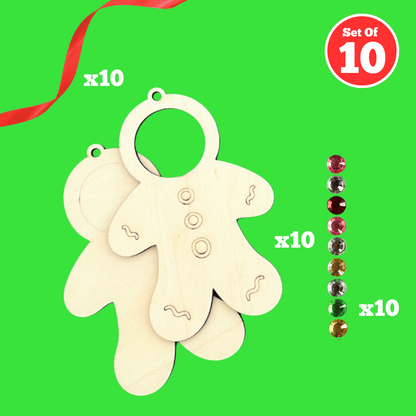 Setof 10 - Gingerbread Man Photo Frame