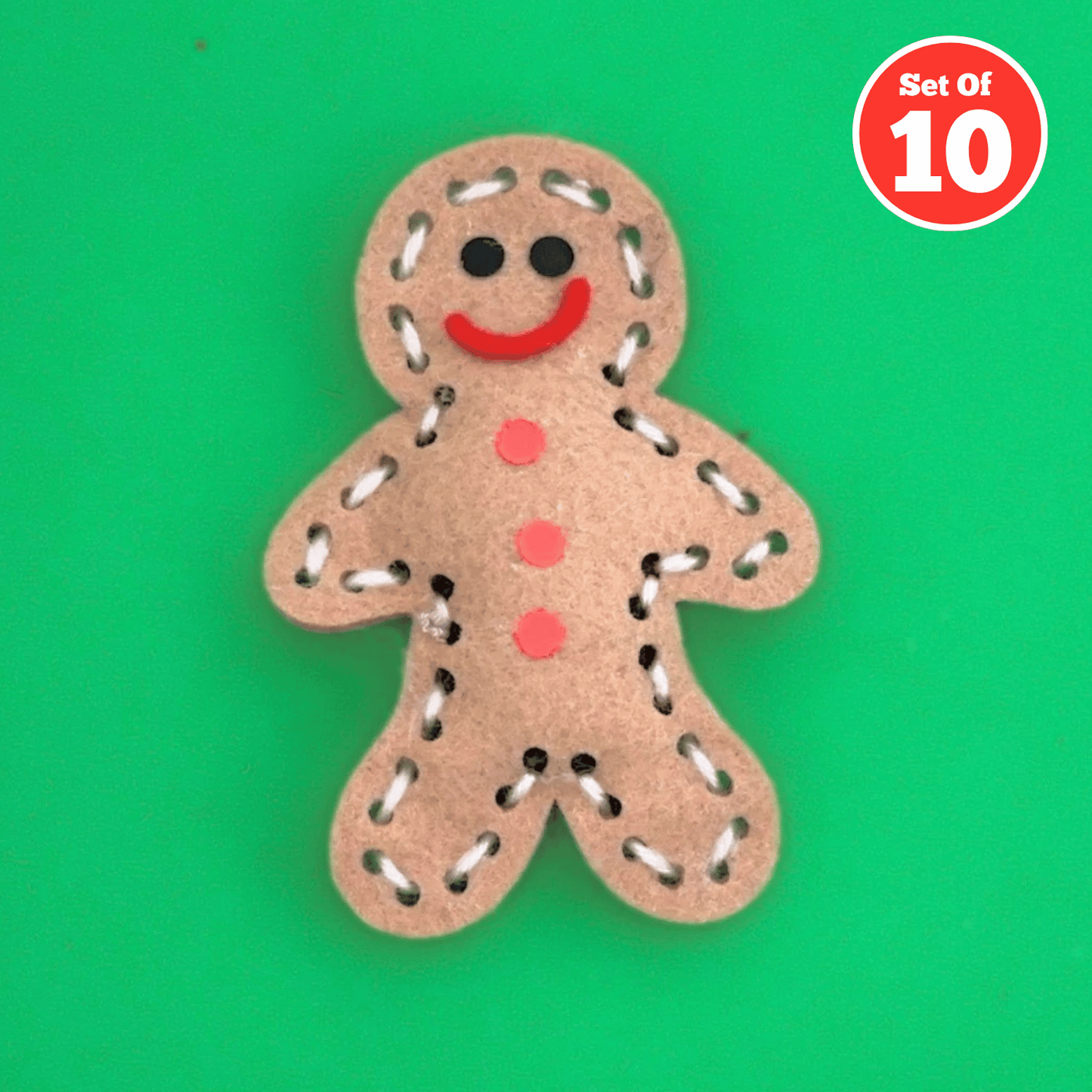 Set of 10 - Gingerbread Man Plushie