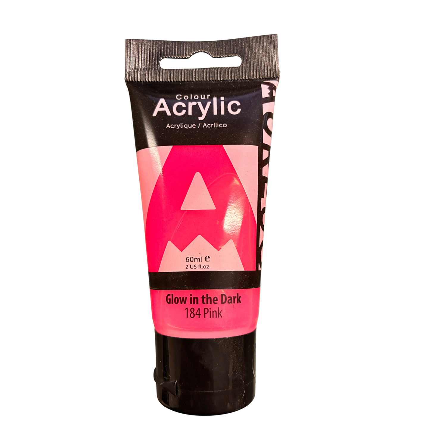 Glow in the dark Pink Acrylic Paint