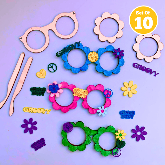 Set of 10 - Groovy Glasses