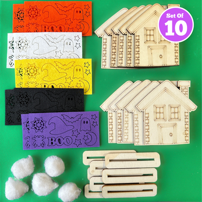 Set of 10 - Halloween Haunted House