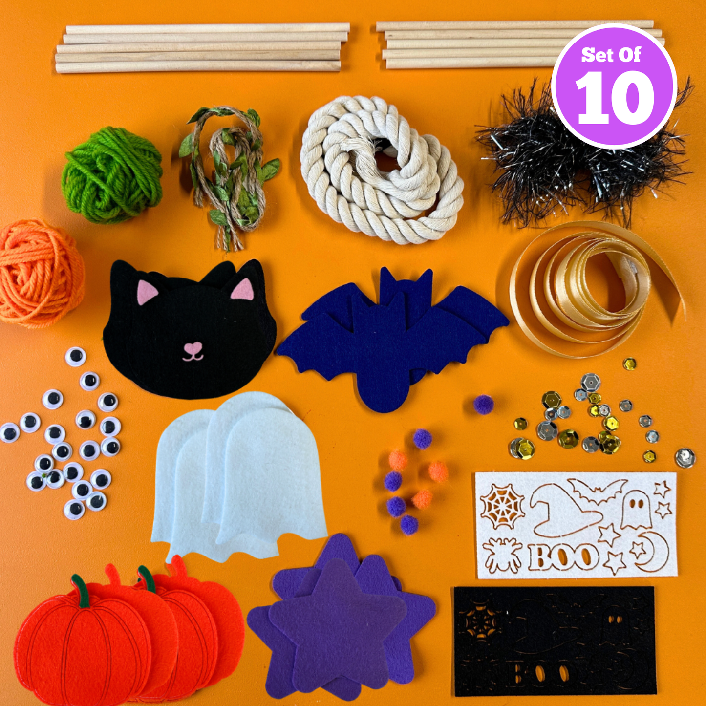 Set of 10 - Halloween Wands