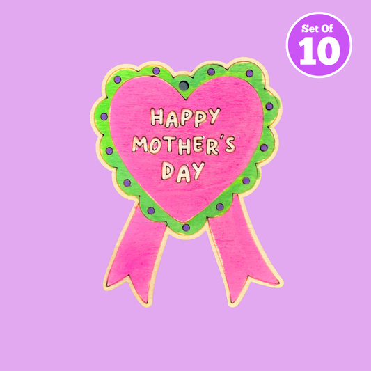 Set of 10 - Happy Mother's Day Heart