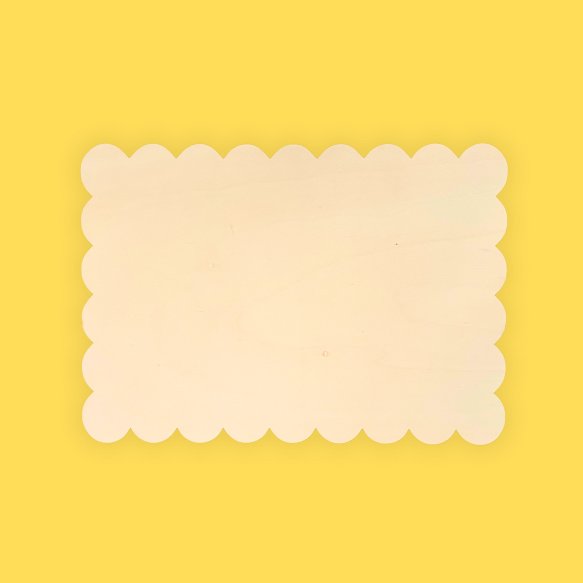 A4 plywood scallop rectangle