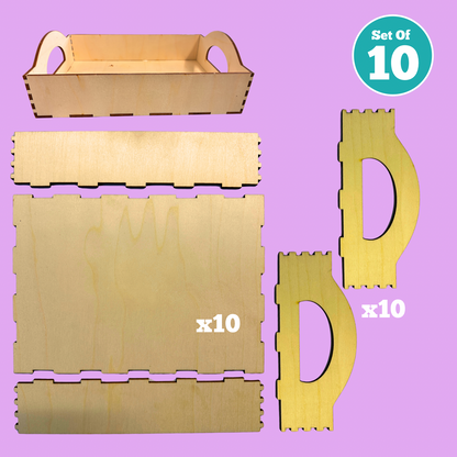 Set of 10 - Tea Tray