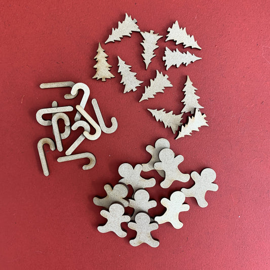 Bulk Mini Christmas Shapes