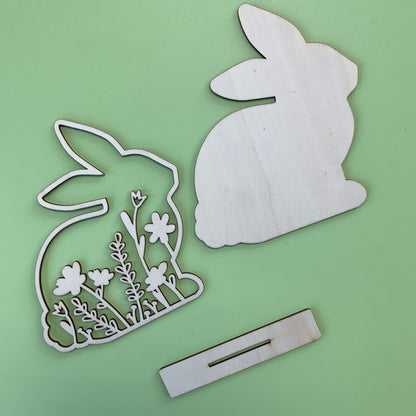 Decorative Silhouette Bunnies
