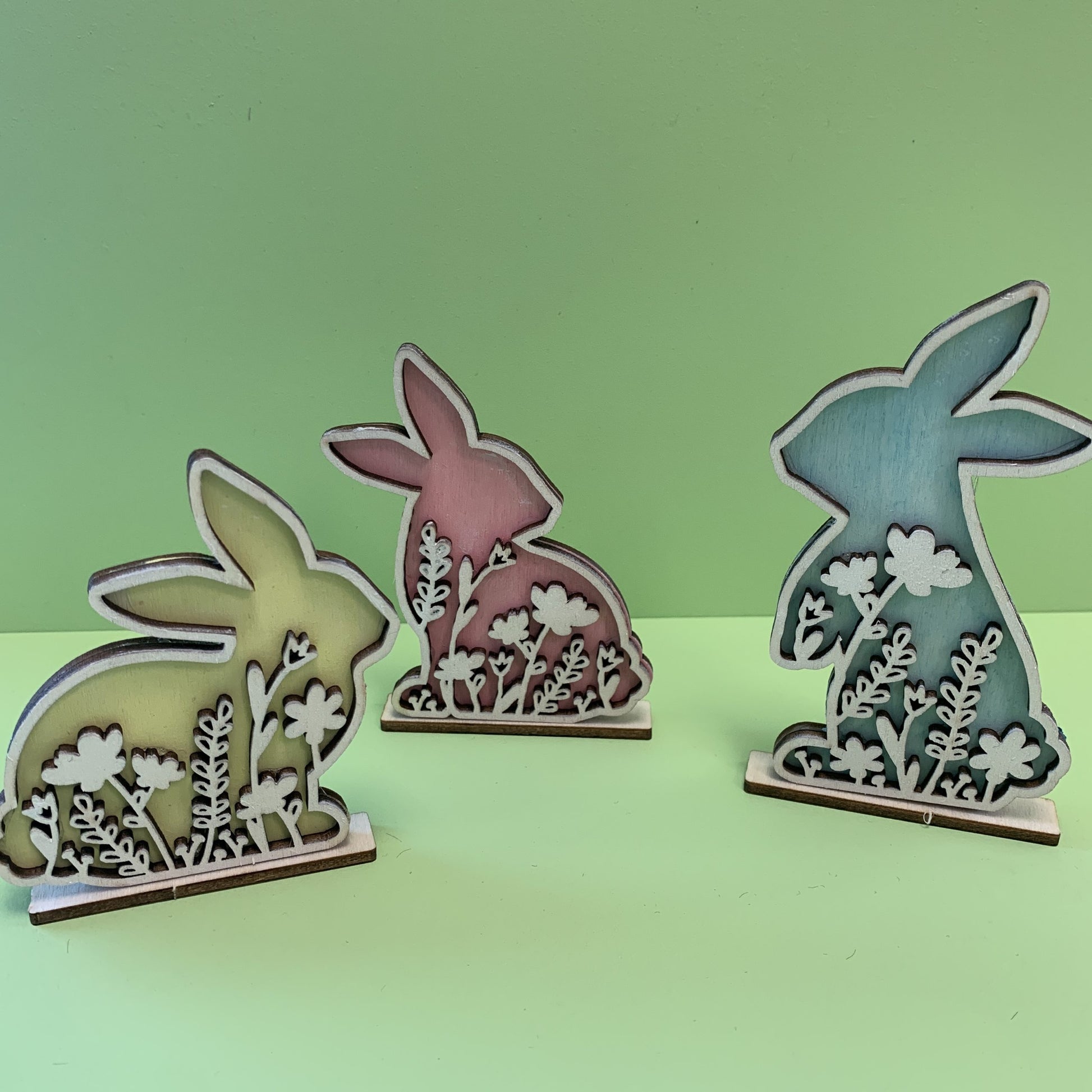 Decorative Silhouette Bunnies