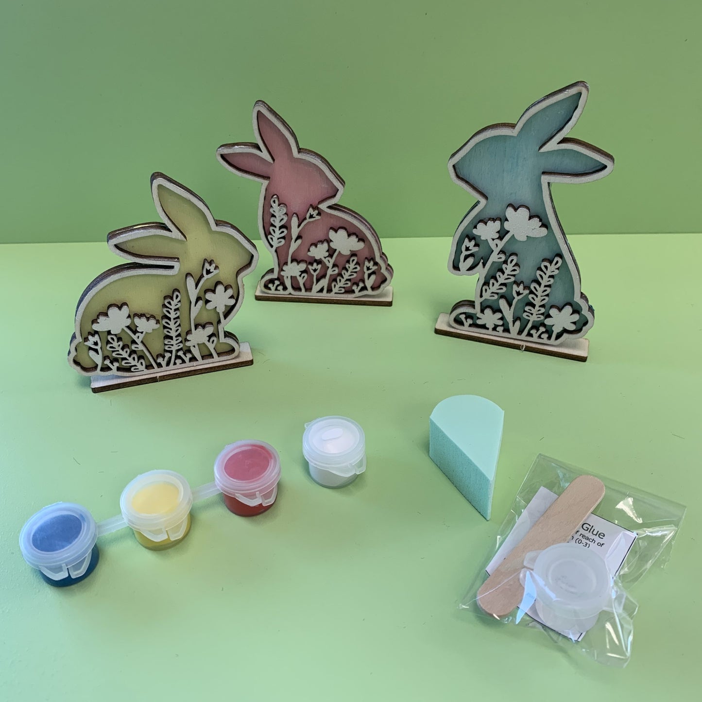 Decorative Silhouette Bunnies - Small