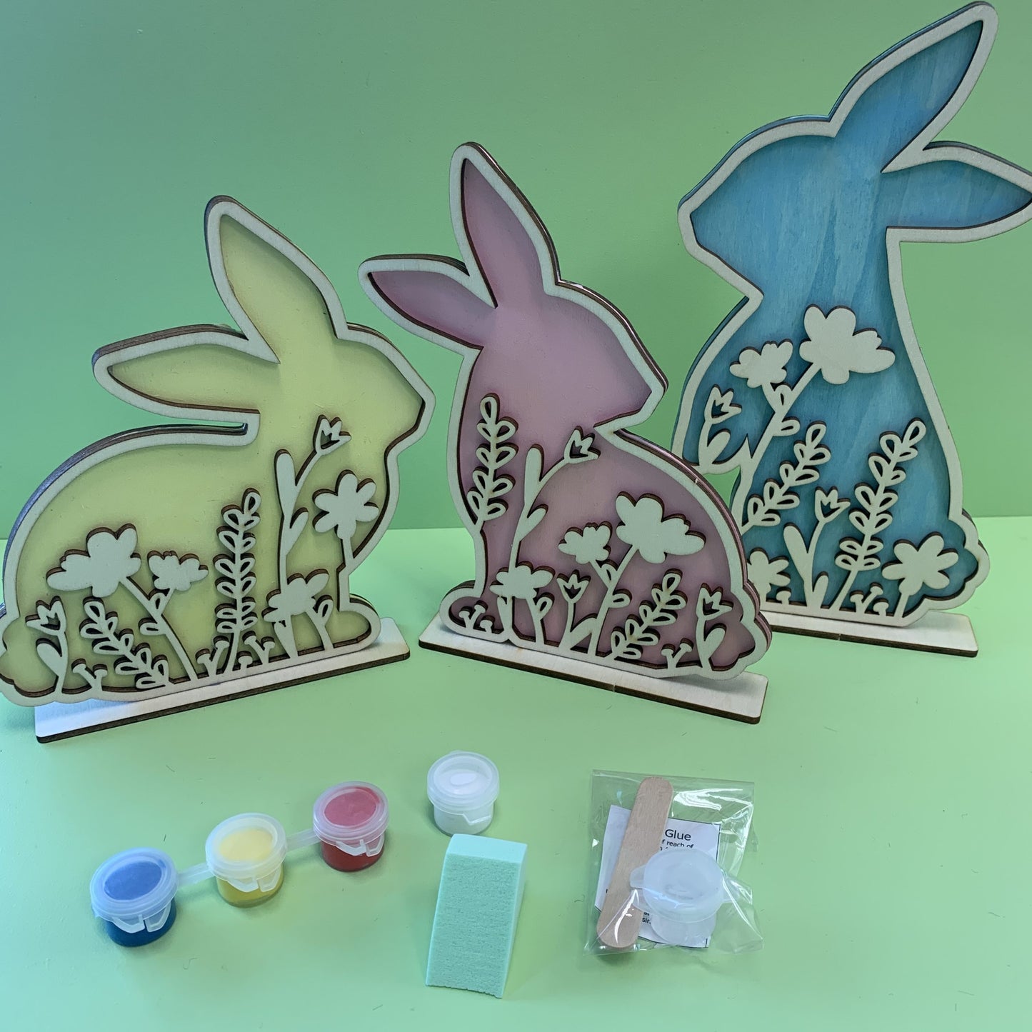 Decorative Silhouette Bunnies