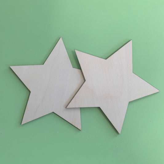 Large 20cm Wooden Stars