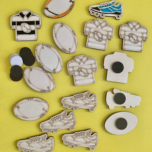 Rugby Magnets  (bulk craft)