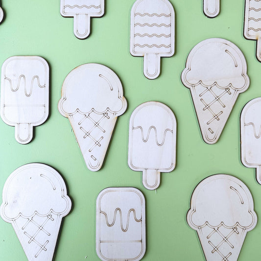 Ice Creams Wooden