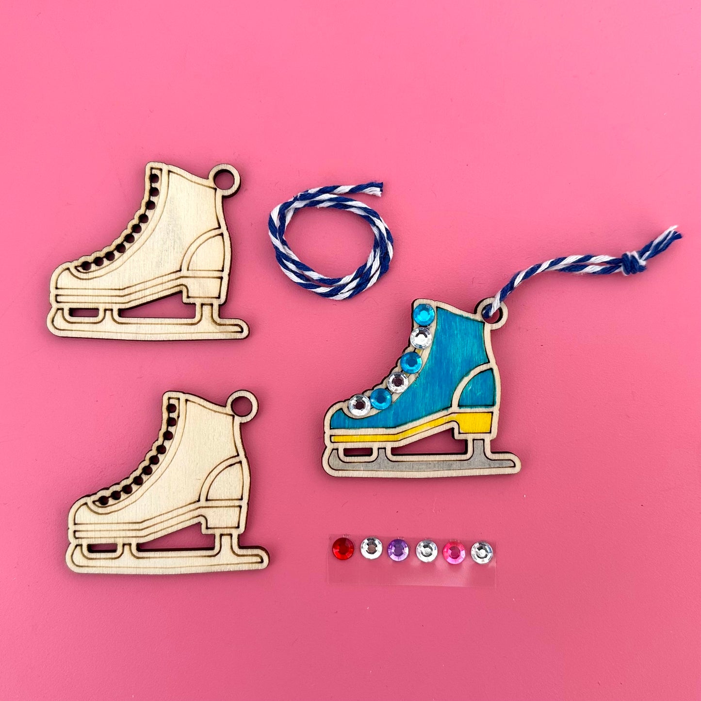 Ice Skate Charm Craft