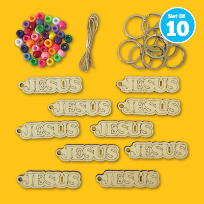Set of 10 - Jesus Keyring