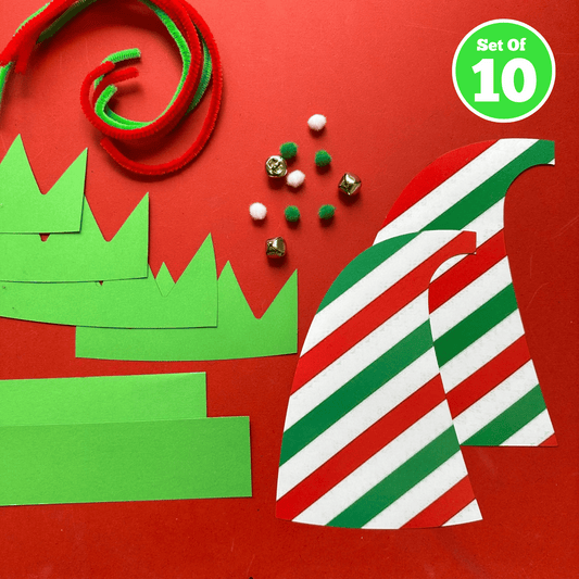 Set of 10 - Jingly Elf Hat Headband