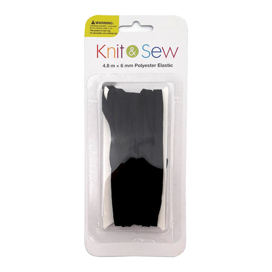 Knit & Sew Elastic - Black