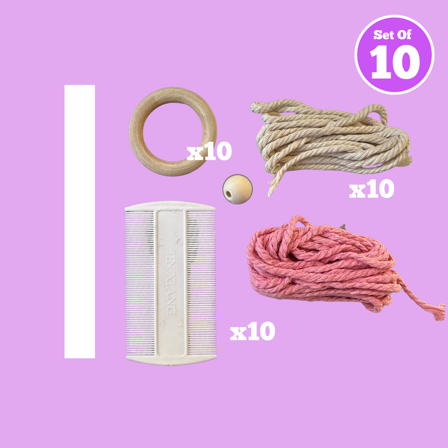 Set of 10 - Macrame Pixies
