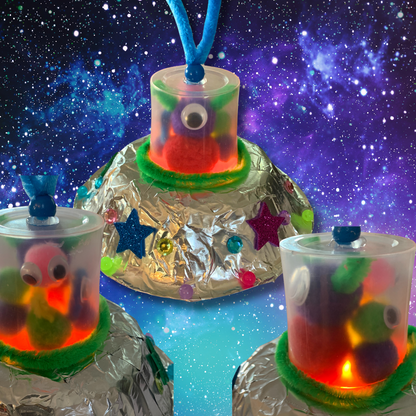 Set of 10 - Light Up UFO