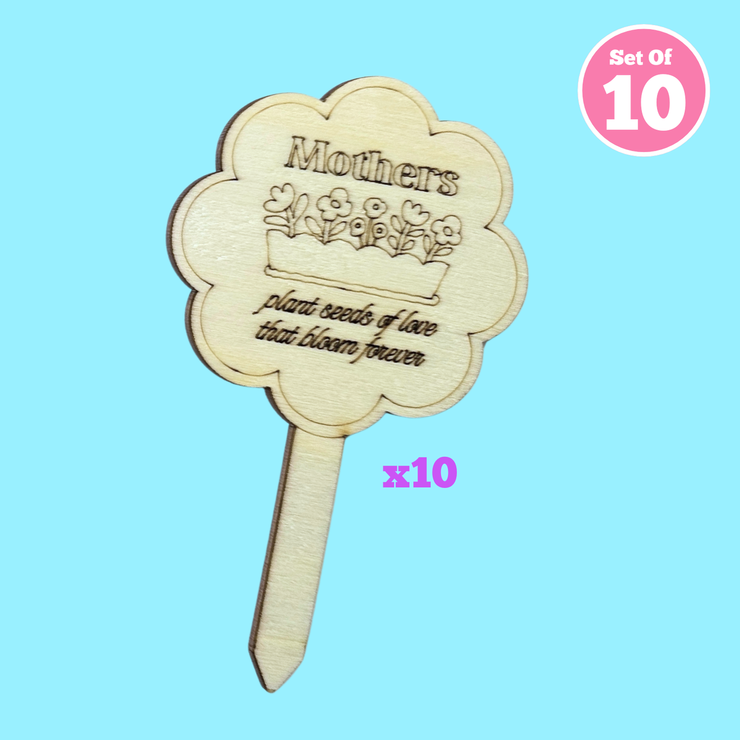 Set of 10 - Plant Signs