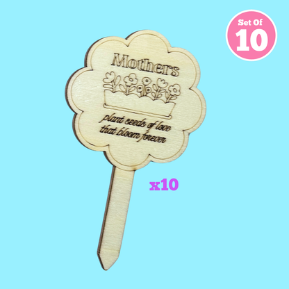 Set of 10 - Plant Signs