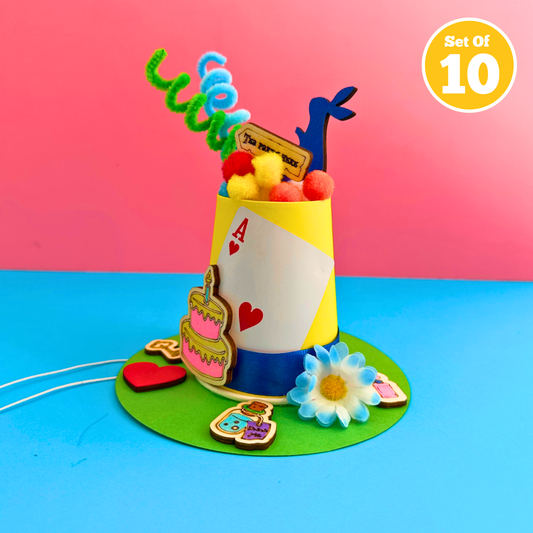 Set of 10 - Mad Hatter's Tea Party Hat