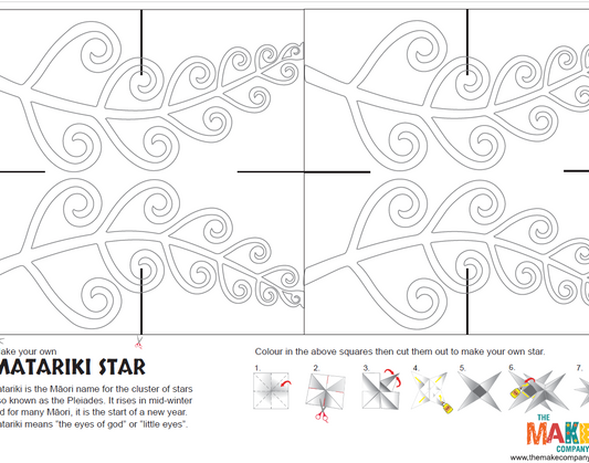 Free Matariki Star printable