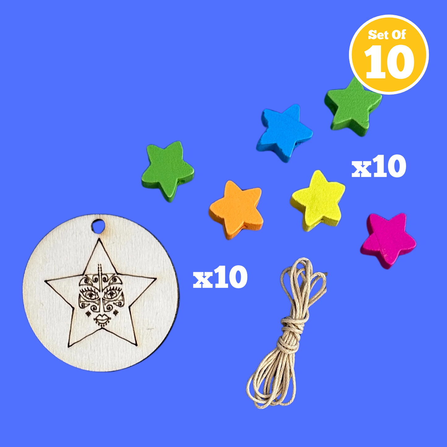 Set of 10 - Matariki Keyring