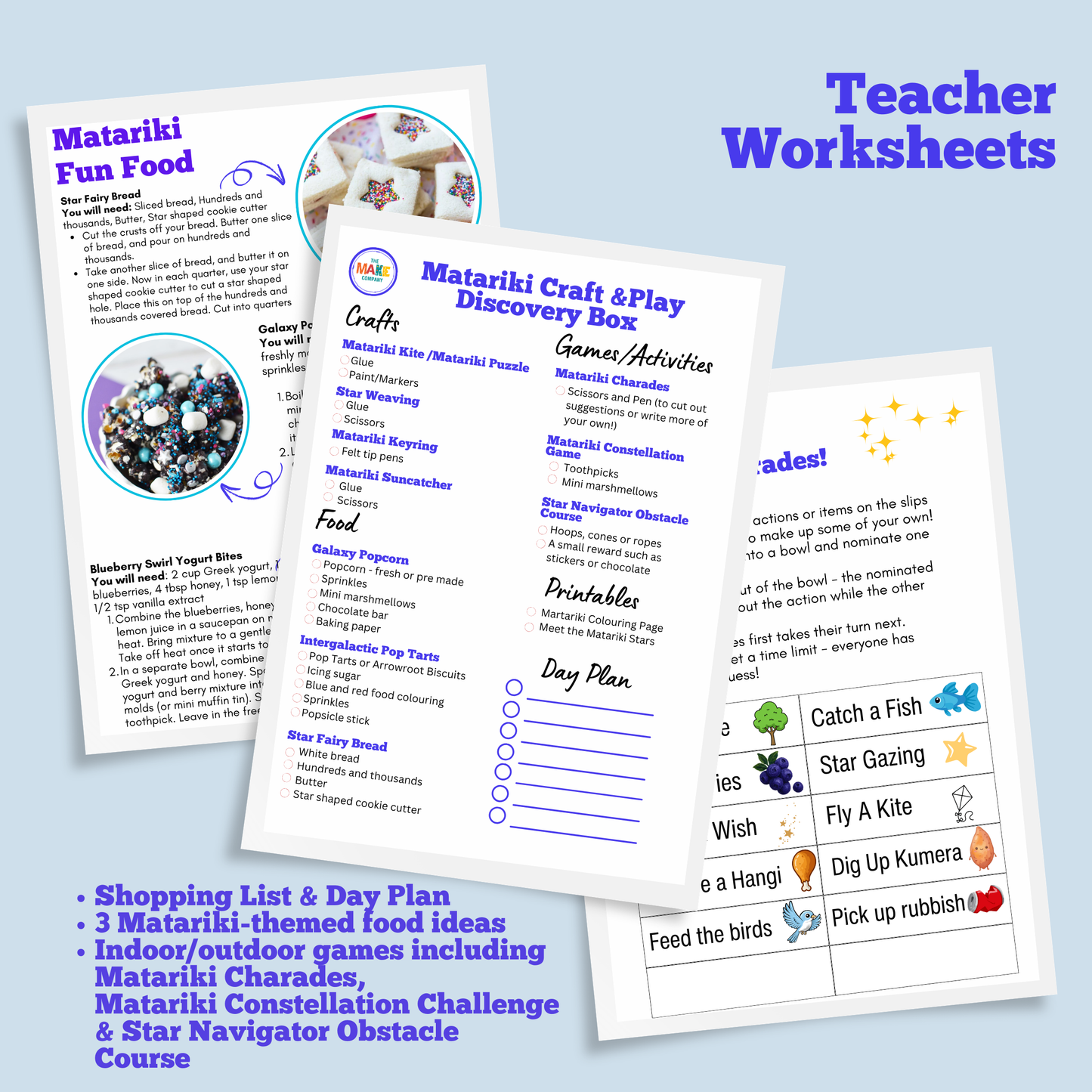 Matariki Standard Full Day Group Activity Pack