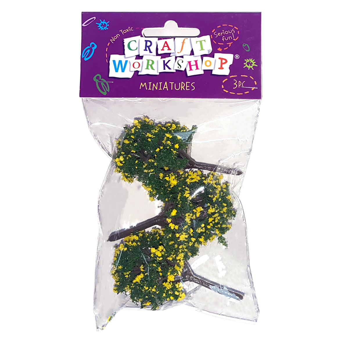 Mini Trees 3pc-with yellow