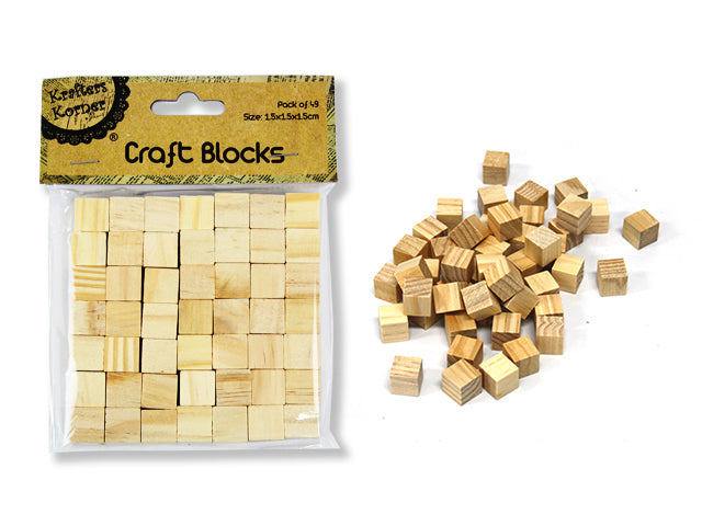 Mini 1.5cm wooden blocks