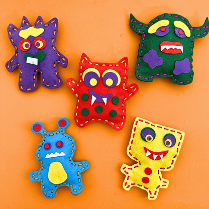 Set of 10 - Monster Plushies