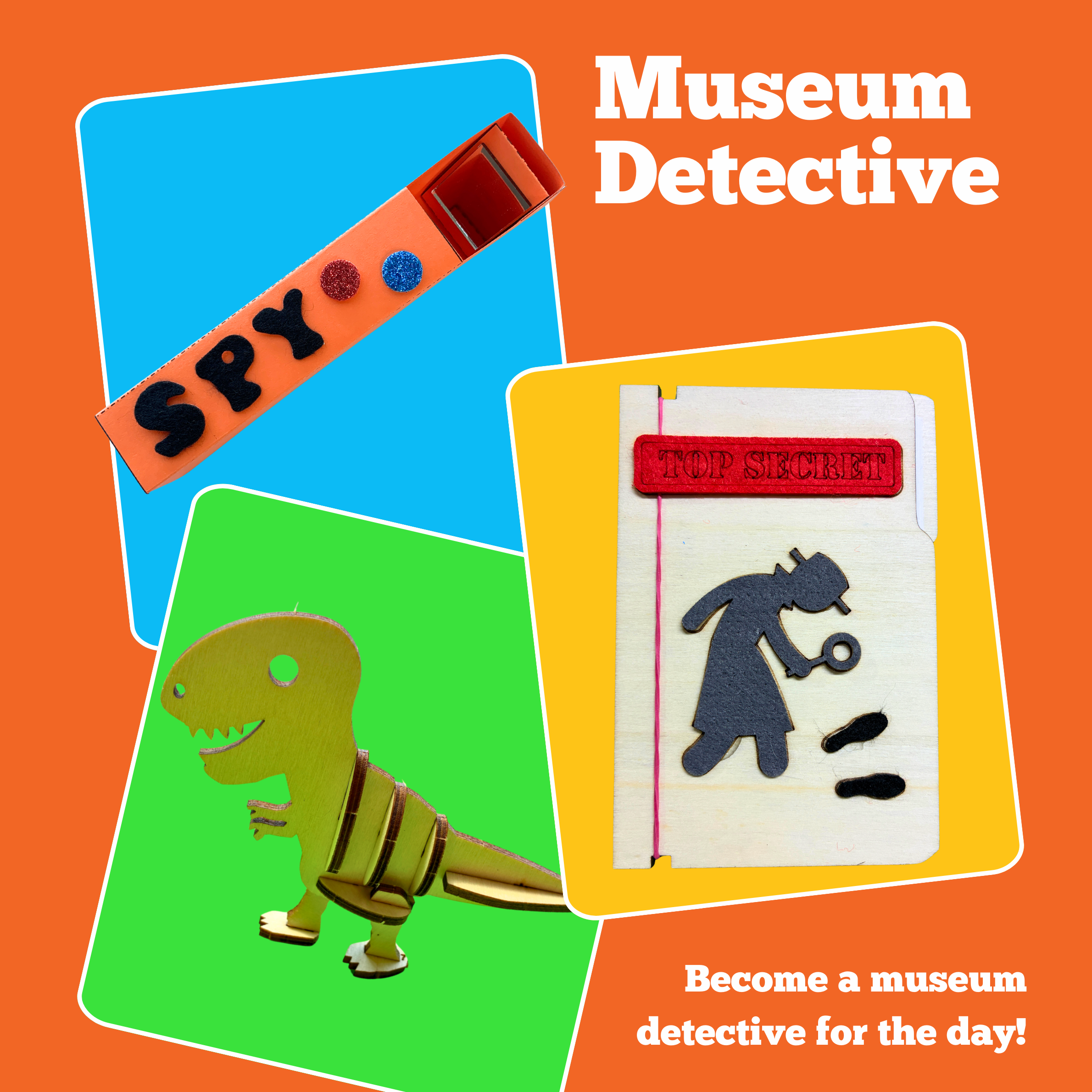 Detectiv File Box Museum Detective Full Day Group Activity Pack – The Make Company