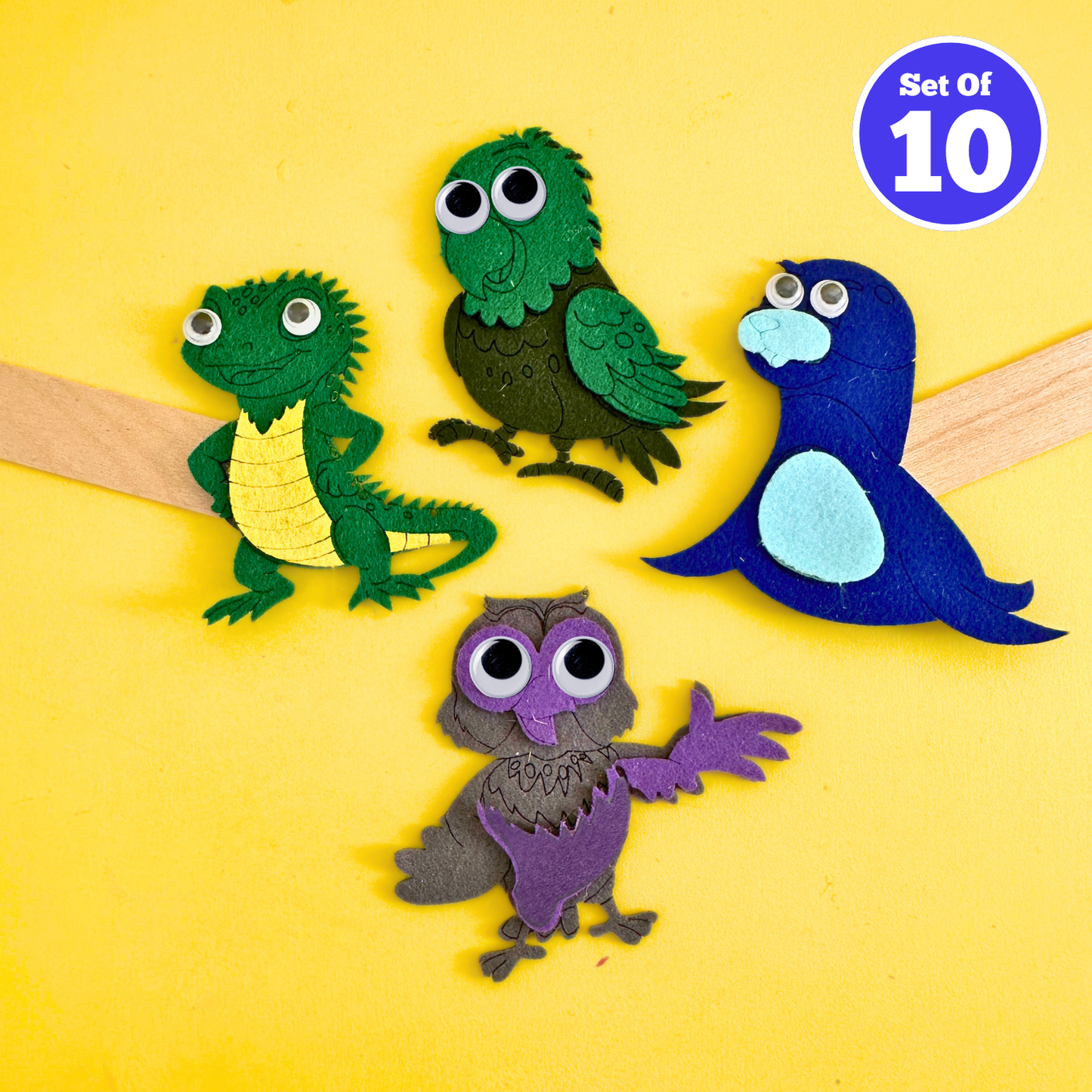Set of 10 - NZ Icon Puppets 4 piece
