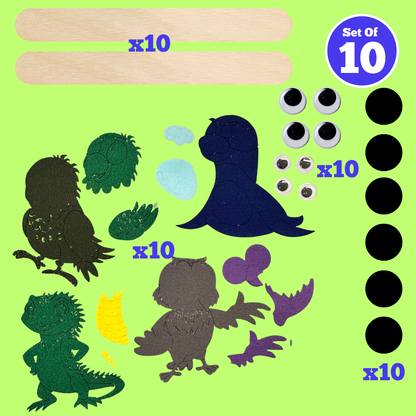 Set of 10 - NZ Icon Puppets 4 piece